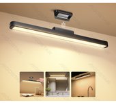 Aigostar Luz LED Armario Magnética, Luz Espejo Baño, Luces led Recargables USB Luz LED Adhesiva de ángulo Ajustable, 4000K Blanca Calida Lámpara de Espejo, Luz LED  Cocina Bajo Mueble, Barra Led