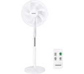 Aigostar Ventilador de Pie Silencioso, 7 Aspas, Mando a Distancia, 3 Velocidades, 3 Modos, Temporizador 7.5 Horas, Oscilante 75°, Ventilador de Altura Ajustable, Base Antideslizante, 60W