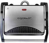Aigostar Hett - Parrilla Eléctrica, grill, sandwichera y máquina de panini,1500 W. Placas antiadherentes .Asa de toque frío. Libre de BPA.