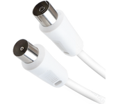 Aigostar- Cable coaxial para antena de televisión (8 m, conectores macho coaxial a coaxial macho), para televisores UHF/RF, VCRs, reproductores de DVD, DVR, cajas de