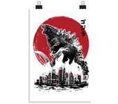 Póster Vertical 2:3 - (20 X 30 Cm) Gojira Attack laTostadora
