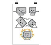 Póster Vertical 2:3 - (20 X 30 Cm) Control Z Fusion laTostadora