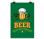 Póster Vertical 2:3 - (20 X 30 Cm) Si tu me dices Beer lo dejo todo laTostadora