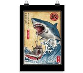 Póster Vertical 2:3 - (20 X 30 Cm) Hunting the Shark in Japan laTostadora