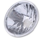 SHIN YO Inserción de faros delanteros principales de 6 1/2 pulgadas, 1x lente transparente y 1x reflector prismático cada uno - transparent