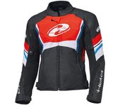 Held Baxley Top Chaqueta textil de moto impermeable - Negro Rojo Azul (3XL)