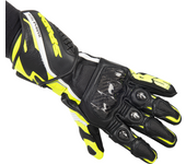 Spidi Guantes de Moto  Carbo 5 Negro-Amarillo Fluo