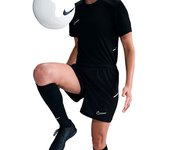 Nike - Pantalón corto Academy 25 Mujer, Mujer, Black-Black-White-White, XS