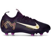 Nike - Bota de fútbol Air Zoom Mercurial Vapor 16 Academy KM FG/MG Niño, Unisex, Grand Purple-Pale Ivory, 1Y
