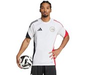 Adidas - Camiseta Ajax Training 2025-2026, Unisex, White-Black-Bold Red, M
