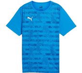 Puma - Camiseta Individualrise Graphic Jersey Niño, Unisex, Ignite Blue, 140 cm