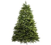 MondoViro Árbol de navidad artificial verde de 240 cm de altura.