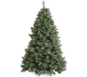 MondoViro Árbol de navidad verde artificial de 150 cm de altura