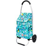 Pylones Carrito de la compra  azul claro poliéster  0 x 22 x 53 cm