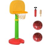 Homcom Canasta de baloncesto infantil 52.5x44x160 cm multicolor