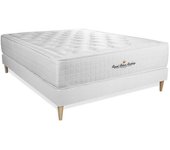 Royal palace bedding Somier blanco + colchón con espuma viscoelástica 135 x 220