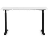 Kare Design Escritorio de pie ajustable de acero blanco y negro L140
