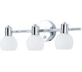 Teamson Aplique de pared de metal plateado con vidrio esmerilado