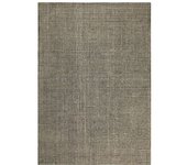 Wecon Home Alfombra de salón tufting a mano natural y negra 200x300