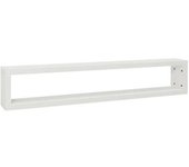 Decowood Mueble de tv de madera maciza en tono blanco de 200x30cm