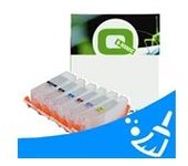 Q-Nomic PGI-580 / CLI-581 Pack Cartuchos de limpieza para 6 colores