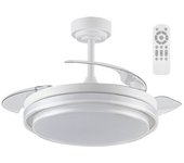 Ventilador led aspas plegables mesina blanco cct dim (72w)