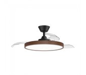 Ventilador led aspas retráctiles bombay estilo m cct dim (36w)