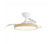 Ventilador led aspas retráctiles bombay estilo s cct dim (24w)