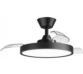 Ventilador led aspas retráctiles bombay estilo s cct dim (24w)