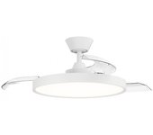 Ventilador led aspas retráctiles bombay estilo m cct dim (36w)