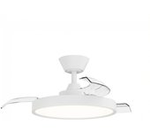 Ventilador led aspas retráctiles bombay estilo s cct dim (24w)