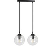 Regleta de techo sagan transparente (2 luces)