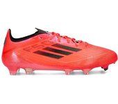 Adidas - Bota de fútbol F50 Elite FG, Unisex, Turbo-Aurora Black-Platin Met, 9,5 UK