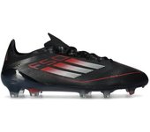 Adidas - Bota de fútbol F50 Elite FG, Unisex, Core Black-Iron Met-Lucid Red, 12 UK