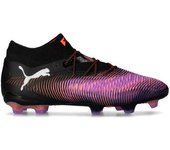 Puma - Bota de fútbol Future 8 Ultimate FG, Unisex, Black-White-Glowing Red, 7 UK