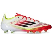 Adidas - Bota de fútbol F50 Elite AG, Unisex, White-Core Black-Solar Yellow, 10,5 UK