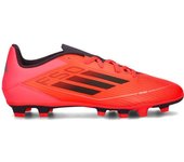 Adidas - Bota de fútbol F50 Club FG/MG, Unisex, Turbo-Aurora Black-Platin Met, 7,5 UK