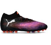 Puma - Bota de fútbol Future 8 Ultimate MG, Unisex, Black-White-Glowing Red, 8 UK