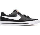 Nike - Zapatilla Court Legacy Niño, Unisex, Black-White-Gum Brown, 5,5Y