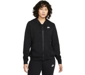 Nike - Chaqueta Sportswear Club Fleece Mujer, Mujer, Black-White, L