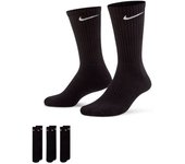Nike - Calcetines Everyday Cushioned (3 Pares), Unisex, Black, XL [46 - 50]