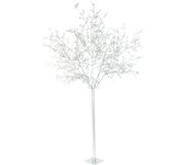 Fijalo Arbol navidad led metal plateado 120x120x220 cm