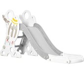 AIYAPLAY Tobogán para niños 157x46.5x80 cm gris y blanco