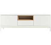 Kenay Home Mueble tv efecto madera natural - blanco 150 x 50 cm