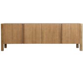 Kodu Mueble tv de madera dm en color marrón, 180x45x60cm