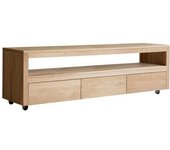 Tikamoon Mueble para tv de roble macizo sin nudos de 180 cm