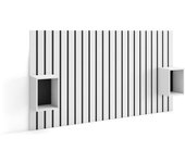 Duérmerte Online Cabecero con mesitas,cama de 120,135,140 cm, blanco