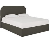 Decowood Cama con canapé gris oscuro para colchón 160x200cm