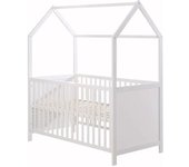 Mobili Rebecca Cama para niños 140x70 cm de madera de pino blanca