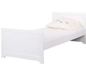 ID Kids Cama infantil madera maciza y mdf  blanco 90x190 cm